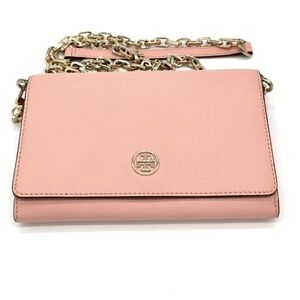 Tory Burch Robinson Chain Crossbody In Pink